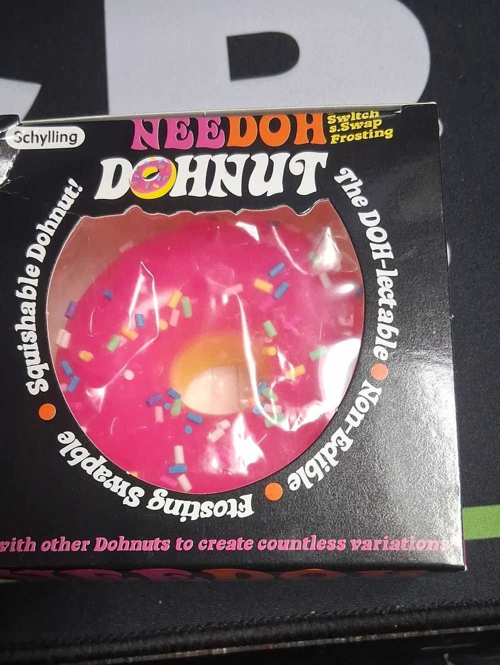 Pink Frosted Dohnut Squishy Party Favor